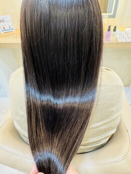 ヘアーアンドメイク エクリ 不動前店(Hair&Make equri)の写真/縮毛矯正でツヤツヤサラサラ！梅雨時期のクセ毛も、もう怖くない◎極上ストレート体験を