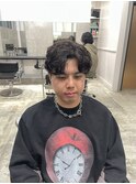 【梅田】ゆるふわシャドウパーマアップバング
