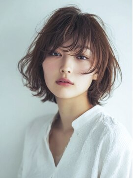 ニーフ 恵比寿(neaf) ダークブルーワンホンレイヤー/ニュアンスウルフ/デジタルパーマ