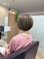 エル バイ ファースト(L by first)&nbsp;【L by first】明るい白髪染め×ボブ　30代/40代/50代/60代