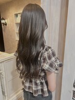 キャアリー(Caary)&nbsp;福山美容室caary秋カラーミントグレージュ髪質改善韓国風20代