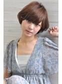 コットンワンサイドマニッシュショートパーマ