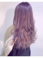 ヘアーサロン ツミキ(HAIR SALON TSUMiKi) パープルアッシュのハイトーンカラー