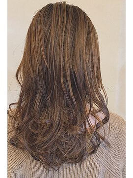 レセ 南柏店(Laissez) マットブラウン×ゆるふわパーマ/レイヤーカット【レセ南柏店】