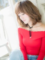 ブルー(BLUE)&nbsp;*CUORE水戸*…華やぐオンブレウェーブパーマ♪小顔ふわミディb