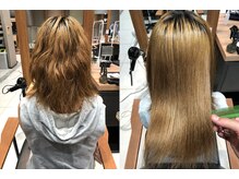 ダメージ毛もしっかり艶々なストレートヘアに！ブリーチ毛も対応○（髪の状態により限界あり）
