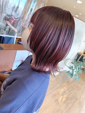 if ウルフカット×パープル