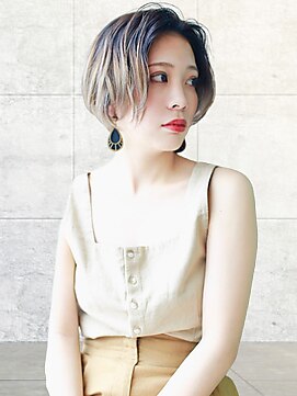 ヘアーアンジェ 伊達店(Hair ange) 【30・40代おすすめ♪】小顔カット×ハイライト×くびれショート