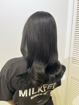 アドラーブル 万代店 (adorable)&nbsp;【ブルーブラック】【韓国風】【艶カラー】10代20代