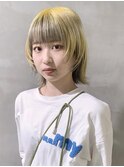 アンブレライエローウルフボブ_チェリーブラウン_59348