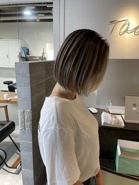 タオ 河原町(Tao) ボブとバレイヤージュ