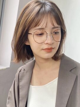 ガーデン タチカワ(garden tachikawa) 柔らかグレージュ×外はねボブ