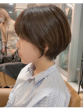 ロンド 銀座(Lond) 【銀座◇成田】大人可愛い丸みショートチョコレートボブ