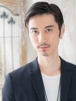 トニーアンドガイ メン 与野駅前店(TONI&GUY MEN)&nbsp;ジェントルなアッシュブラック七三オールバックショートi与野