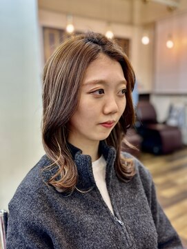 インパークス 西日暮里店(INPARKS) ★韓国ミディアムヘア+ハイライトカラー★