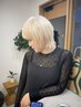 【透明感、ハイトーンカラー】ブリーチonカラー＋クイックTR　￥18000～