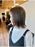 大人ミディアムレイヤーデザインカラー佐賀ヘア