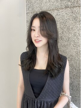 ケイシー(casey) 透け感オリーブダークカラー