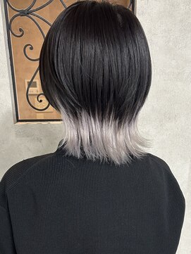 ルノン(LUNON) ホワイトカラー/インナーカラー/ウルフカット/ハイトーン/韓国