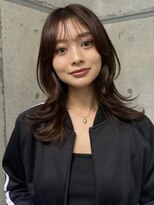 ノイ(noi) 顔周りレイヤーカットくびれヘアミルクティーベージュカラー