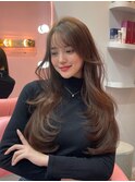韓国風/レイヤーカット/ショコラブラウン/20代/10代