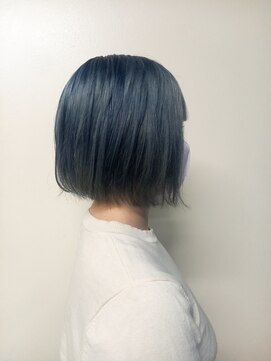 ヘアリゾートユア 新大久保店(hair resort YuA) 色が落ちてからもきれいネイビーカラー
