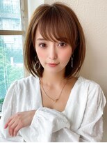 アフロートフクオカ(AFLOAT FUKUOKA)&nbsp;【OPEN】小顔前髪あり後れ毛サイドバングメルティカラー