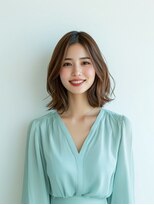 e.m.a プレミアムビューティーサロン 栄駅店(e.m.a PREMIUM BEAUTY SALON)&nbsp;レイヤーカット/イメチェン/外ハネボブ/美髪/ワイドバング/髪型