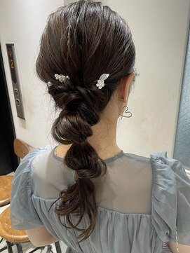 フェリア 渋谷(Feria) 【Feria 渋谷】結婚式へアセット×編みおろし"Tsuyuki"