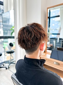 セイドット フクオカ(Say.FUKUOKA) 【メンズ★大名】センターパートマッシュ×緩めスパイラルパーマ