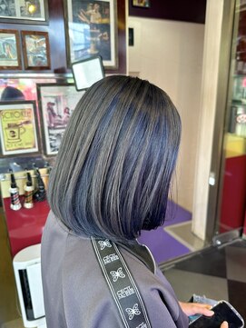 グリッツ (GLITZ) アンブレラカラー グレー ブルー