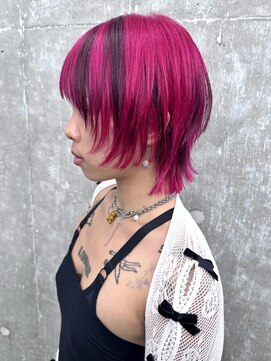 オーン 渋谷(OOn) dark red×pink