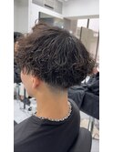 波巻きパーマ