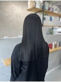切りっぱなし/美髪縮毛矯正/髪質改善/黒髪