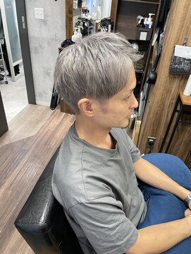 ラル(Lull) 【ホワイトシルバー×メンズカット】個室美容室/マンツーマン