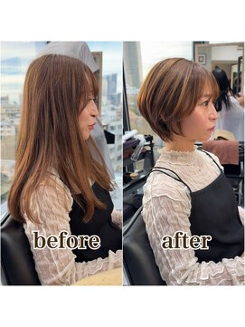 ディーエックス ウエスト(Dxxxx WEST) 結婚式後バッサリショート 丸みショート ショートカット