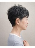 50代パーマスタイル/60代パーマスタイル/刈り上げ女子
