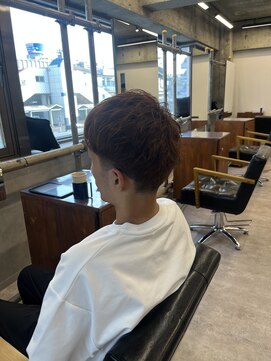 タメ(tame-) サーフカール/フェザーパーマ/ブルーブラック【都賀/メンズ】