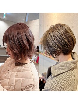 ロイ(ROY)の写真/【千葉駅3分】ボブ・ショートはROYにお任せ♪顔型・骨格・髪質に合わせて創る!360度可愛い＆キレイが叶う♪