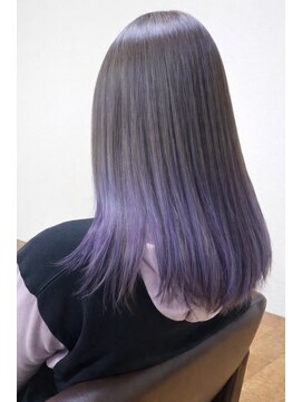 グランミリ(Grand mm) ラベンダーグレージュ☆裾カラー☆バレイヤージュ