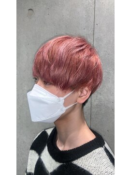 リック(Ric by KENJE) 透明感ローズピンクマッシュ