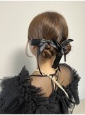 結婚式参列ヘアセット