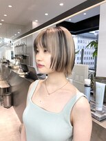 ロンドシエル 横浜(Lond ciel)&nbsp;デザインカラー/レイヤーボブ/ブリーチ/横浜