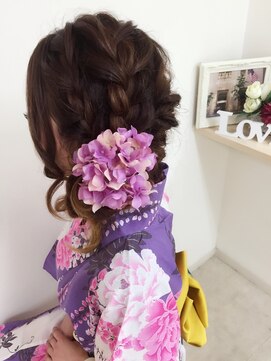 ヘアーセットサロン ピンキー(Hairset Salon Pinky) Pinky☆ざっくり編みサイド