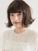 スリーバイキープ 尾山台(THREE by KEEP)&nbsp;【THREEbyKEEP、尾山台関谷】髪質改善カラー外ハネボブ