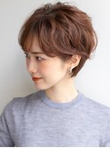 小顔補正立体カット  透明感 涼しげヘア ベージュ