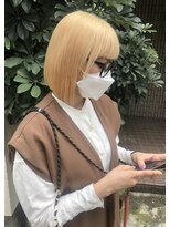 オンヌ(onnu)&nbsp;抜きっぱブロンドボブ×オン眉