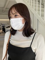 グリーン(green)&nbsp;m' シースルーバング　ぷつっと鎖骨ミディ　bymisaki