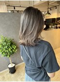 馴染んでる！隠れバレイヤージュ_natural brown ash_