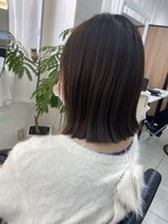 ヘアアンドメイク スタジオ ミムロ(HAIR&MAKE STUDIO MIMURO) 切りっぱなしボブ